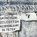 LA Gear Y2K Acid Wash High Waisted Mom Jeans Tapered Leg Sz 7 Vintage Blue Photo 4