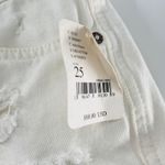 Free People NEW Mid Rise Big Sur Distressed Boyfriend Shorts White Sz 25 Sm Y2K Photo 4