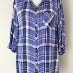 Catherines  Multicolor Plaid Button Front Shirt Photo 0