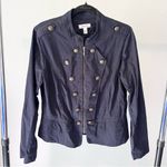 Dress Barn  Navy Blue Military Style Jacket Large Photo 0