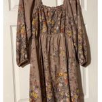 Maurice's NWT Women's Maurice Brown Floral Dress Size Medium (M) Photo 5