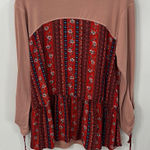 Kori  American top floral western‎ long sleeve Aztec Photo 0