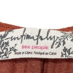 Free People Intimately Free You Wish Rust Satin Robe Tie Front Bell Sleeves M Photo 11