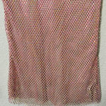 Free People NEW  Women's Pink Filter Finish Long Sleeve Metallic Mesh Size Small Photo 9