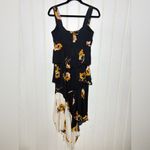 ALC Frank A.L.C. Natalia Tiered Floral Two-Tone Ruffled Silk Dress 763 Photo 8