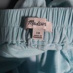 Madewell  Blue Heron Pull-On Straight Crop Pant Linen Casual Beach Size 10 Photo 6