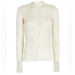 We Wore What  Chantelle Lace Movk Neck Long Sleeve Revolve Women’s NWT $78 Stretch Photo 2