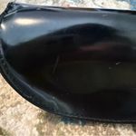 Fendi  Black Soft Clam Shell Case For Eyeglasses Sunglasses Faux Patent Leather Photo 4