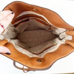 Michael Kors Hamilton Leather Tote Satchel Brown Cognac Photo 11