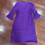 Aryeh  Kate purple uneck shift dress size small Photo 3