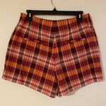 Maeve Anthropologie  Plaid Skort Orange Purple Pink EUC US 8 Fall Basic Photo 6