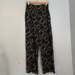 Moussy Women's Hoop Chain Wide Leg Pant‎ High Rise Size Smal Black Photo 2