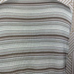 Akris  Sweater Tank‎ Top Blouse Shell Sleeveless Knit Stripe Green Brown Size 14 Photo 6