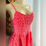 Hollister  Floral Print Romper Smocked Open Back With Pockets size small Photo 3