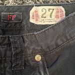 Free People Gray 051 Soot Cargo Capri Pants Photo 2