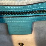 Gucci  Calfskin Medium Bright Bit Top Handle/Shoulder Tote, Turquoise - Preowned Photo 13