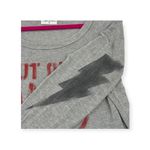 Lauren Moshi  ᨎ Put On A Happy Oversized Sweatshirt ᨎ Heather Grey Red Lip ᨎ XS Photo 10