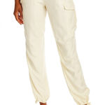 Rag and Bone 100% Silk Roth Cargo Jogger Pants In Ivory Size S NWT $425 Photo 0