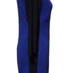 CHAPS royal blue & black ribbed sheath dress size 6 Photo 2
