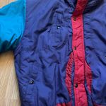 VTG 80s Sasson Retro Ski Snow Boarding Puffer Jacket Colorblock Women's Size XL Blue Photo 4