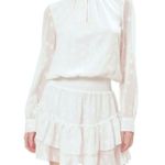 Ramy Brook  White Sashah Star Print Dress Size Small Photo 2