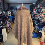 Vtg Knit Long Poncho Cape Cover Scarf OSFM Oversized Fit Woven England Size undefined Photo 1