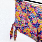 Kimchi Blue Floral Tie Hem Shorts Size Small Photo 2
