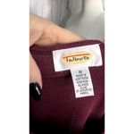 Talbots Women's Burgundy Long Sleeve Crew Neck Sweater Blouse Size Medium Casual Photo 5