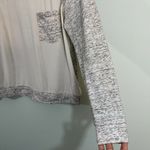 Lou & grey  Women's Space Dyed Grey Terry Raglan Semi-sheer Top Size M Photo 8