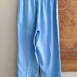 Hot Cotton USA VINTAGE BRAND Vintage Linen Cornflower Blue Wide Leg Pants Photo 3