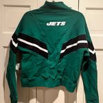 NY Jets Women’s Sweatshirt WEAR by Erin Andrews Medium Green Football Photo 1