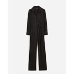 Madewell $198 Tie-Waist Straight-Leg Jumpsuit Black Size 10 NT362 NWT Photo 3