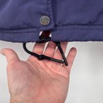 American Giant Coaches Jacket Womens Large Blue Nylon Cotton Lined Pockets Photo 4