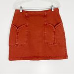 Anthropologie Pilcro for Charlie Mini Skirt Terracotta Size 10 Photo 1