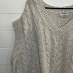 Old Navy  Cable Knit Pullover V-Neck Sweater Vest Cream Size XXL Photo 2