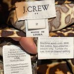 J.Crew  Womens Dress Cheetah Animal Print Shift Long Sleeve Size 2 Photo 8