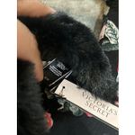 Victoria's Secret VICTORIAS‎ SECRET Slippers Signature Satin Shoes Floral Black Women's Sz M NWT Photo 2