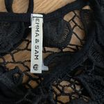 Emma & Sam NWOT  black crochet detail top Photo 4