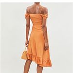 Maje Portefeuille Ruffle Detail Midi Dress Photo 1