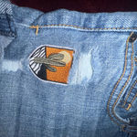 Vanilla Star Jeans Vanilla Star Blue Jean Shorts with Patches Photo 1