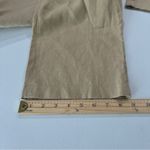 Boden Crop Linen Straight Wide Leg Trouser Tan Oatmeal Size 4 Photo 15