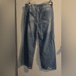 H&M Light Blue Ripped Straight Leg Jeans Photo 3