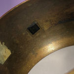 Vintage Brass Textured Boho Bronze Chunky Retro Bangle Bracelet Photo 4