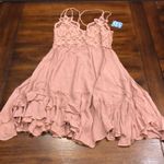 Free People Adella Slip Dress In Rise Blush Size M Retails $88 Photo 3