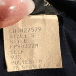 Tadashi Shoji Navy Blue Long Sleeve Wide Neck Bodycon Ruched Drapey Dress S Photo 6