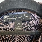 Elizabeth and James  100% Silk Button-Up Shirt Blouse Mauve Starburst Size Small Photo 7