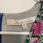 Lovers + Friends  Cassidy Dress Mosaic White Gray Multi Geometric Mini Fit Flare Photo 4