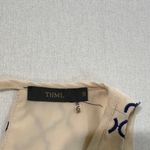 THML  Vibrant Red Mini Dress with Patterned Neckline Photo 5