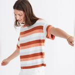 Madewell  Boxy Sweater Tee in‎ Maggie Stripe Photo 0