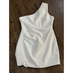 Likely Gonnella Dress in White One Shoulder Body-Skim Sheath Size 12 Bridal Photo 4